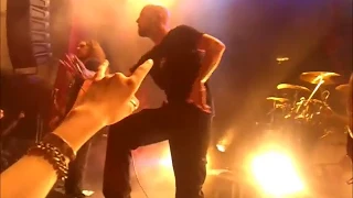 Jens Kidman of Meshuggah stage dives