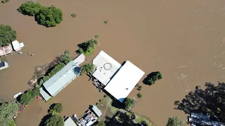 Australia floods: Aerial footage reveals devastation in New South Wales