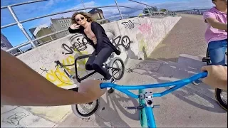 Riding BMX in EUROPE with my GIRLFRIEND