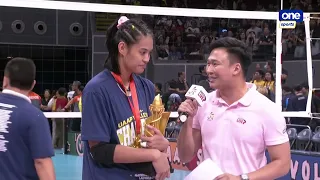 Finals MVP Alyssa Solomon awarding | 2024 UAAP SEASON 86 WOMEN’S VOLLEYBALL