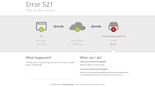 Google Chrome - Error 521: Web server is down - Fixed/Solved