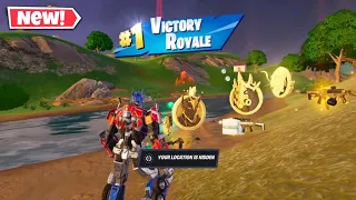 OPTIMUS PRIME vs 4 MEDALLIONS & MYTHIC'S CHALLENGE (Fortnite Chapter 5 Season 2)