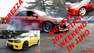 2021 FIRST WEEKEND IN JINO TOYOTA ALTEZZA NISSAN 350Z BMW E34 DODGE INFINITI DRIFT BURNOUT DONUTS