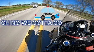 WE FLEW BY A COP l BEAUTIFUL DAY - Moto Vlog 14 :)