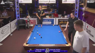 Stuttgart Open 2016, No. 21, 1/16 Final, Jörn Kaplan vs. Markus Buck, 10-Ball, Pool-Billard