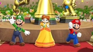 Mario Party 9 Step It Up - 1 vs. Rivals - Peach vs Team Luigi, Daisy, Mario| Cartoons Mee