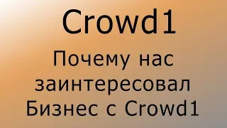 Crowd1 – Почему нас заинтересовал Бизнес с Crowd1.