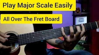 Play Guitar Scales Easily All Over The Fret Board - Amazing Trick For Beginners