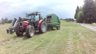 Sianokiszonka 2017 Massey Ferguson 6150 c-330 John Deere