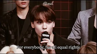 Vernon being the most wise person with his beautiful inspiring mindset