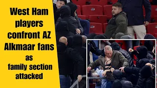 West Ham Players Confront AZ Alkmaar Fans After Awful Scenes #westham  #alkmaar #awfulseen HSN Talks