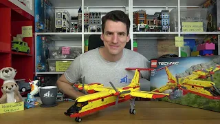 Eine Top-Spielfunktion, leider zum Lego-Preis und nur beinahe hübsch: Technic 42152 Löschflugzeug