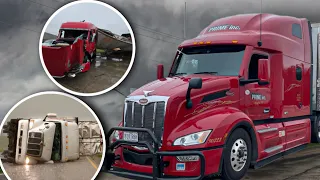 Trucking Through Oklahoma Tornado | SHUT DOWN FOR HOURS ON 35S