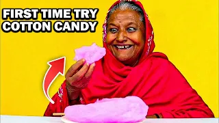 Tribal People Try Cotton Candy For The First Time