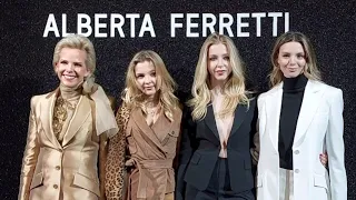 Milan Fashion Week 2024. Alberta Ferretti Guests Outfuts And Street Style.