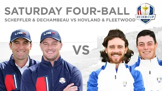 Scottie Scheffler & Bryson DeChambeau defeat Viktor Hovland & Tommy Fleetwood | Four-ball