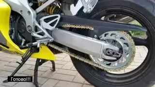 Замена цепи и звезд на мотоцикле Honda CBR 600 F4i