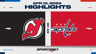 NHL Highlights | Devils vs. Capitals - April 13, 2023