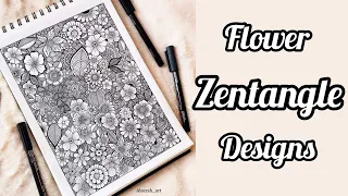 Flower Zentagle | Zentangle Designs