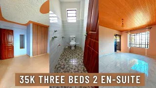 A 3 BEDROOM 2 ENSUITE HOUSE 35,000 per month worth your coins 🪙 // Ruiru Gatong'ora