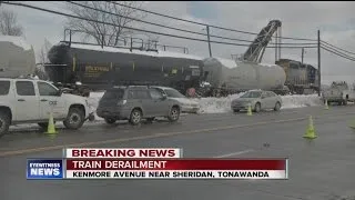 CSX railcars derail in the Town of Tonawanda