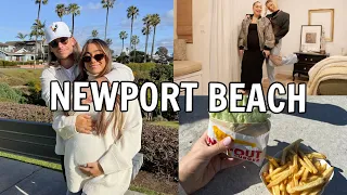 Newport Beach Vlog: Traveling Pregnant, Shopping and Food Tour, Girls Chatty GRWM | Julia & Hunter