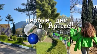 первые дни в Артеке!! Заезд в Артек , лагерь лесной//попала в футбольный отряд..⚽️