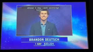 Jeopardy, intro - Brandon Deutsch Day 2 (4/6/21)