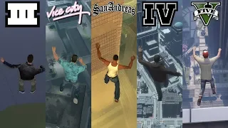 How JUMPING to DEATH have CHANGED in GTA Games 2001 - 2020 (Evolution of GTA)