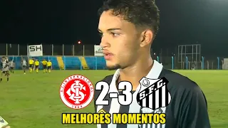 Internacional 2 x 3 Santos - Melhores Momentos - COMPLETO - Brasileiro Sub-20