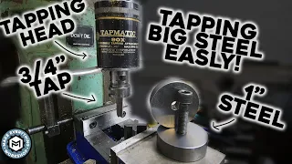 The Easiest Way to Tap Steel Parts - Tapmatic VS 1" Steel Plate