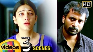 Dhanush Left Alone by Shruti Haasan and Sivakarthikeyan | 3 Telugu Movie Scenes | Anirudh