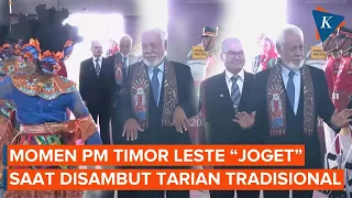 Momen PM Timor Leste Xanana "Joget" Saat Disambut Tarian di KTT ASEAN