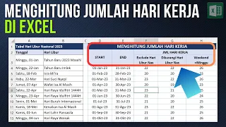 Menghitung Jumlah Hari Kerja di Excel