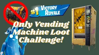 ONLY VENDING MACHINE LOOT CHALLENGE! [Chapter 3 Season 1] - The Agent Jack