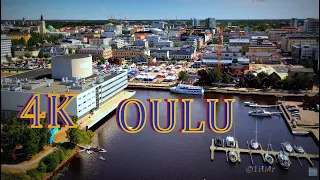 FINLAND From Air Oulu & Nallikari ilmasta 4K drone video