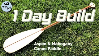 Quick and Sick - Aspen and Mahogany Canoe Paddle #paddle