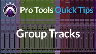 Pro Tools | Quick Tips |  Group Tracks | VCA Workflow And iPad Control