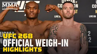 UFC 268 Official Weigh-In Highlights - MMA Fighting