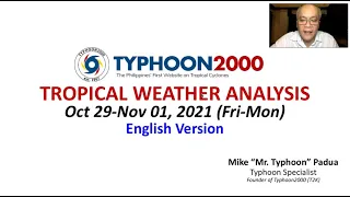 T2K Tropical Weather Analysis for Oct 29-Nov 01, 2021 (Fri-Mon) [English Ver]