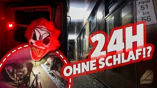 24 STUNDEN IM HORROR ZUG! 🤡 SIND WIR ALLEINE?