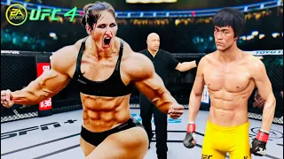 PS5 | Bruce Lee vs. Muscular Titan Woman [EA Sport UFC 4]🥊