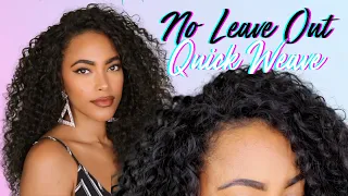 NO LEAVE OUT Quick Weave w/ Flip Over Method | Jasmine Defined