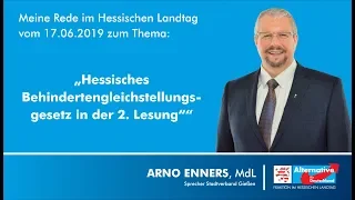 2. Lesung des Hessischen Behindertengleichstellungsgesetz