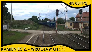 [CABVIEW] Służbowy relacji Kamieniec Ząbkowicki ➡️ Wrocław Główny // 4k 60fps, prędkość