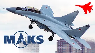 EPIC MIG-35 SOLO FLIGHT, BREATHTAKING SHOTS! ✈️ MAKS 2017 [Remastered]