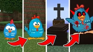 CICLO DE VIDA DA GALINHA PINTADINHA DO MAL NO MINECRAFT !! (NASÇA BEBÊ E MORRA MONSTRO)