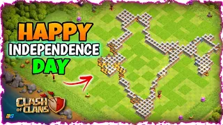 🇮🇳INDEPENDENCE DAY Special CLASH OF CLANS Video🇮🇳 India Map Base Links...Vande Matraam✊🇮🇳