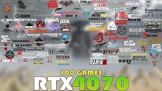 100 Games Performance Tested On RTX 4070 IN 2024