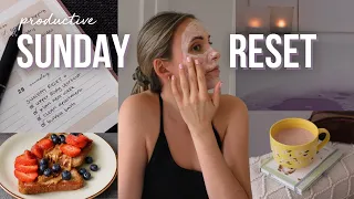 Sunday Reset Routine | how to get out of a rut | planning, cleaning & self-care 💕☕️